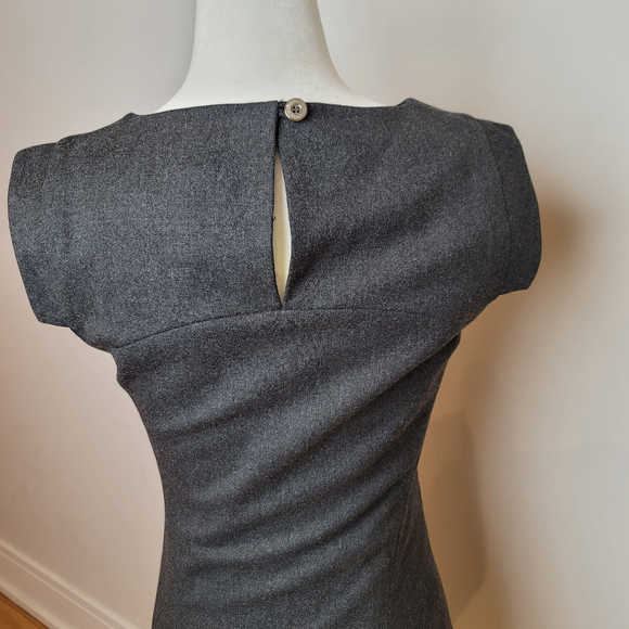 Ted Baker MIDI Dress Size 1 Gray - Picture 13 of 16